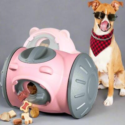 Distributeur de Croquettes pour Chien - BrainChase™ - Rose - Le Chien Combler