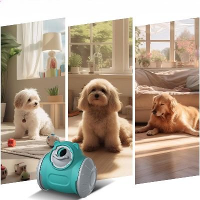 Distributeur de Croquettes pour Chien - BrainChase™ - Turquoise - Le Chien Combler