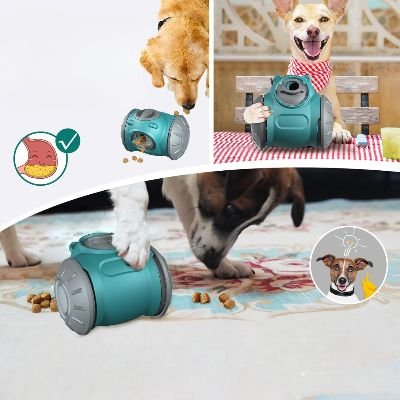 Distributeur de Croquettes pour Chien - BrainChase™ - Turquoise - Le Chien Combler