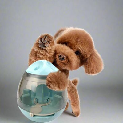 Distributeur de Croquettes pour Chien - FeedMaze™ - Bleu - Le Chien Combler