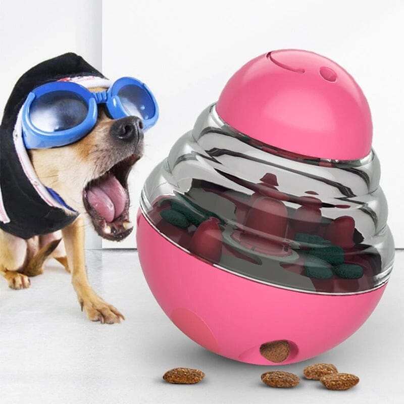 Distributeur de Croquettes pour Chien - SlowFeederDog™ - Rose - Le Chien Combler