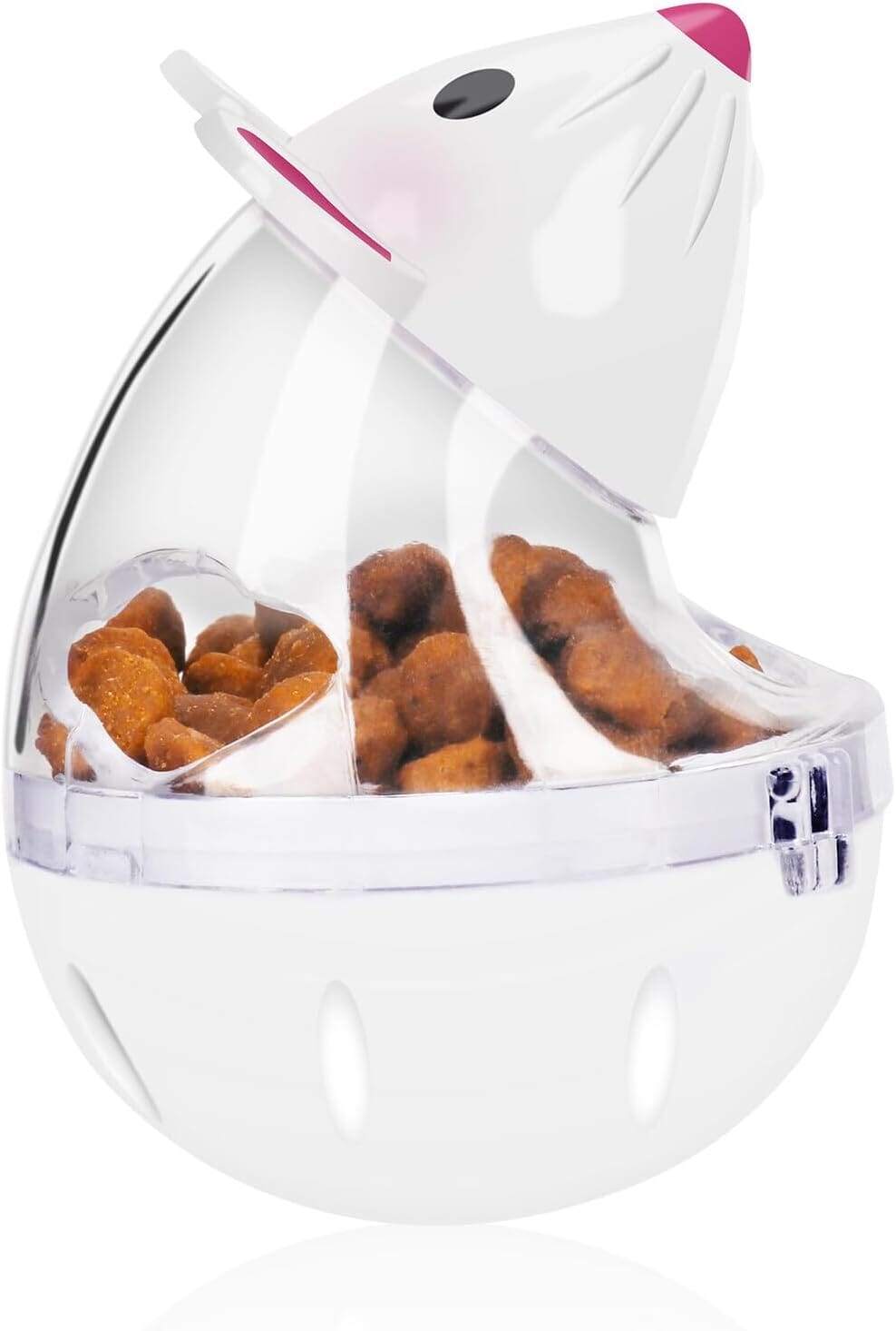 Jouet Interactif pour Chien - FeedBall™ - Souris Blanche - Le Chien Combler
