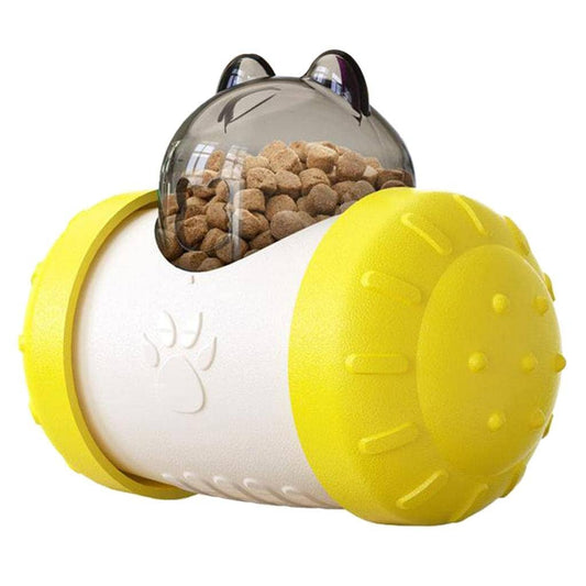 Distributeur de Croquettes pour Chien - BrainChase™ - Jaune - Le Chien Combler