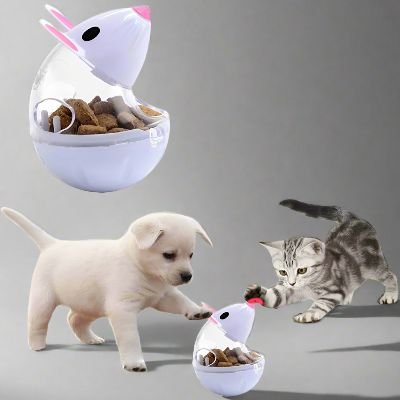 Jouet Interactif pour Chien - FeedBall™ - Souris Blanche - Le Chien Combler